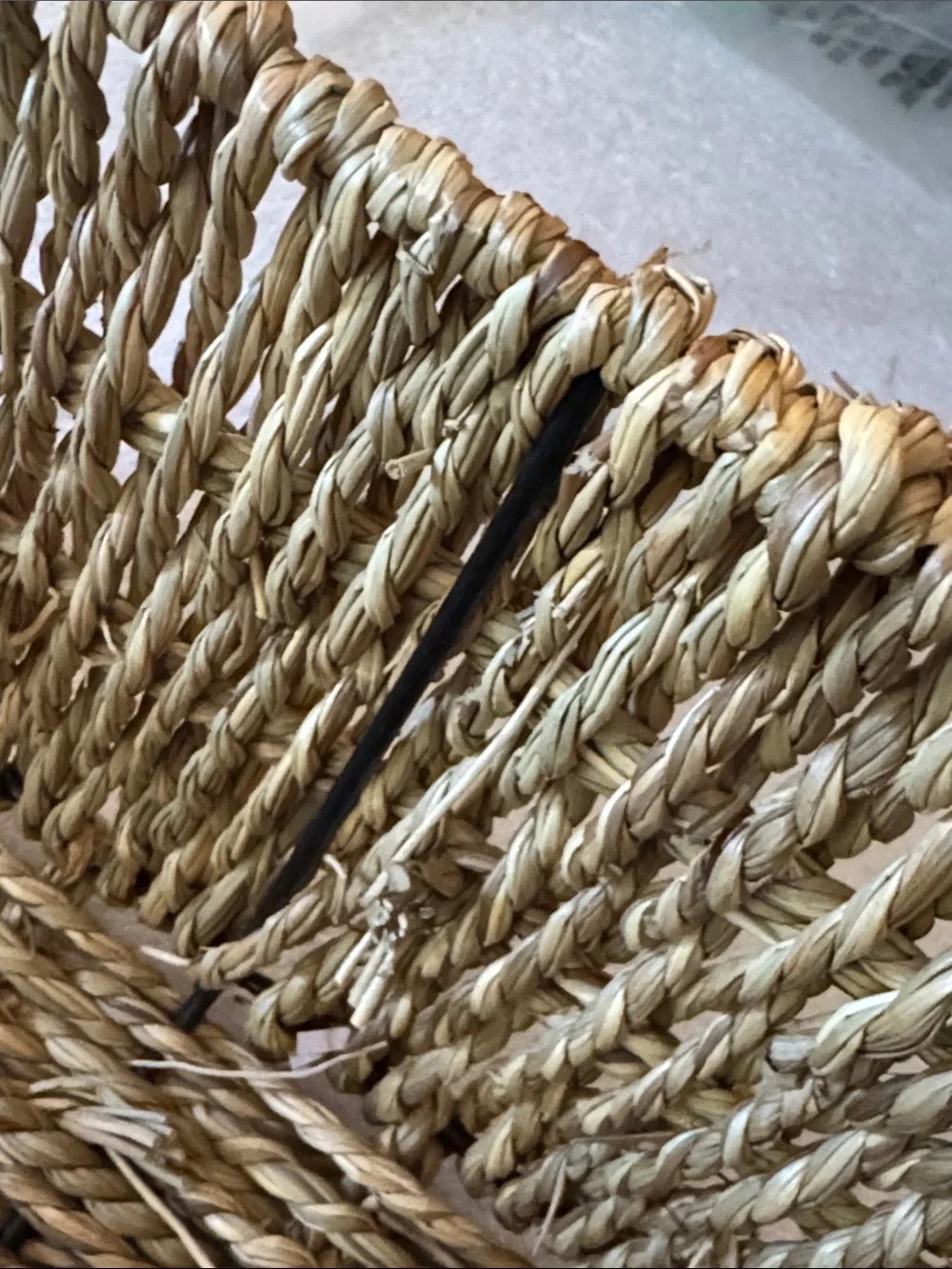 Natural Seagrass Woven Storage Basket - Neutral